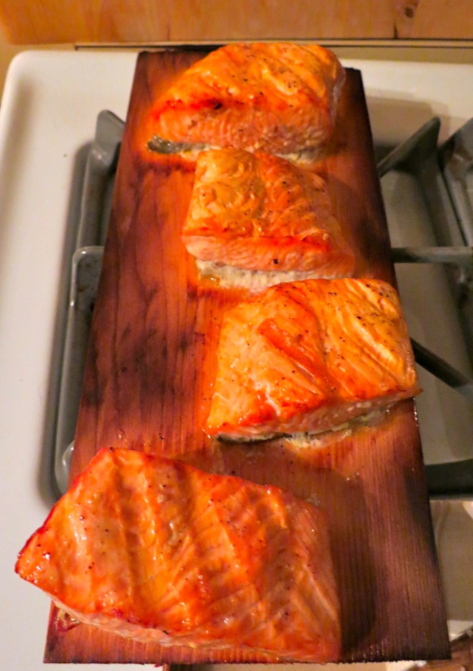 Salmon on the Plank