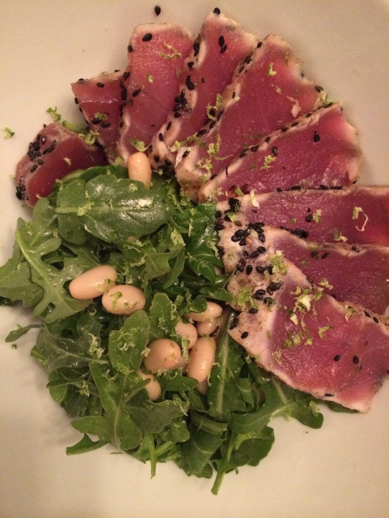 Ahi over Arugula